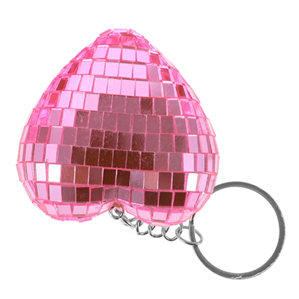 Key Shackle Mirror Ball Keychain Sparkly Crystal Disco Party Favors Supplies Cowboy Pink Heart 90s