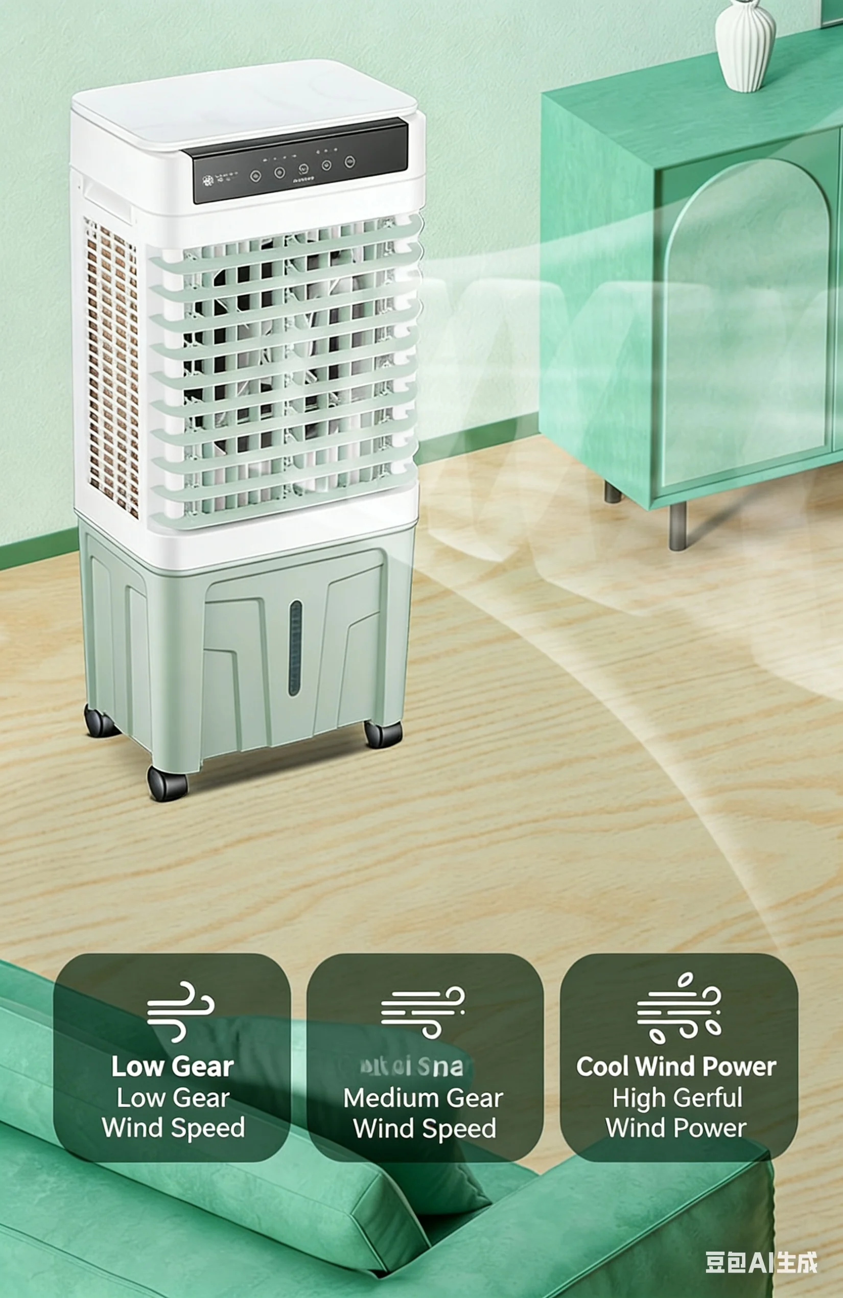 Arrival Home Portable Climatiseur Mini Ductless Air Conditioner Factory OEM Water Cooling Mobile Room Swamp Air Cooler view 5