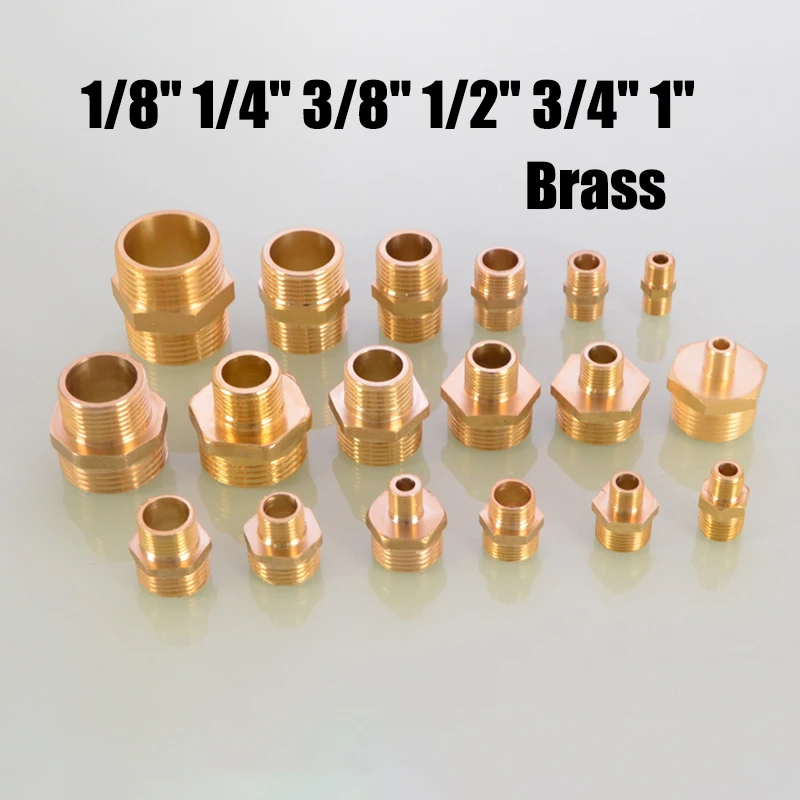 Connecteur Double Mâle en Laiton pour Tuyau d'Arrosage, Accessoire de 1/8 à 1 Pouce, 1 Pièce