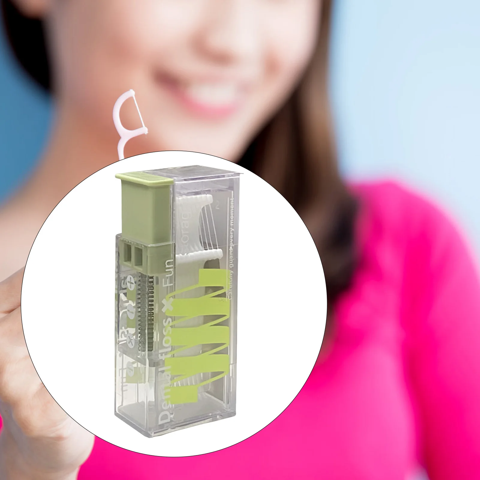 Dental Floss Picks Storage Box Reusable Refillable Disposable Dental Floss Storage Case for Home  Daily Use