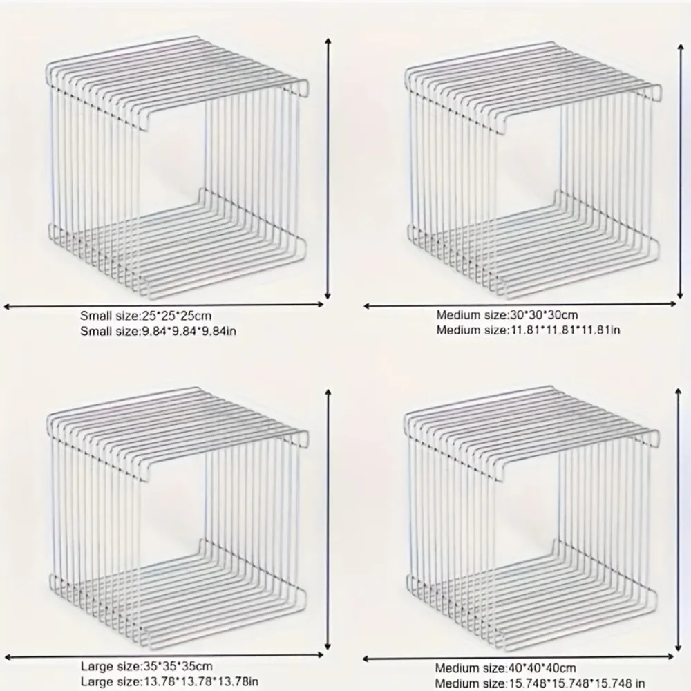 Silvery Metal Geometric Designer Lip-Shaped Stool Creative Storage Solution for Small Apartments Corner Utilization