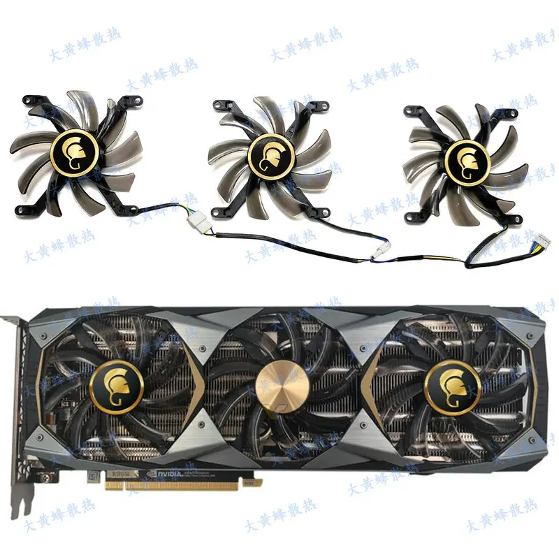 

Новинка для MANLI RTX 2070S RTX 2080 RTX 2080S RTX 2080ti Gallard Вентилятор охлаждения видеокарты