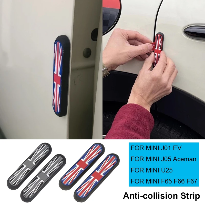 

2pcs Car Door Anti-collision Pad Protective Mat Sticker for Mini Cooper J01 EV J05 Aceman F65 F66 F67 U25 Countryman Accessories
