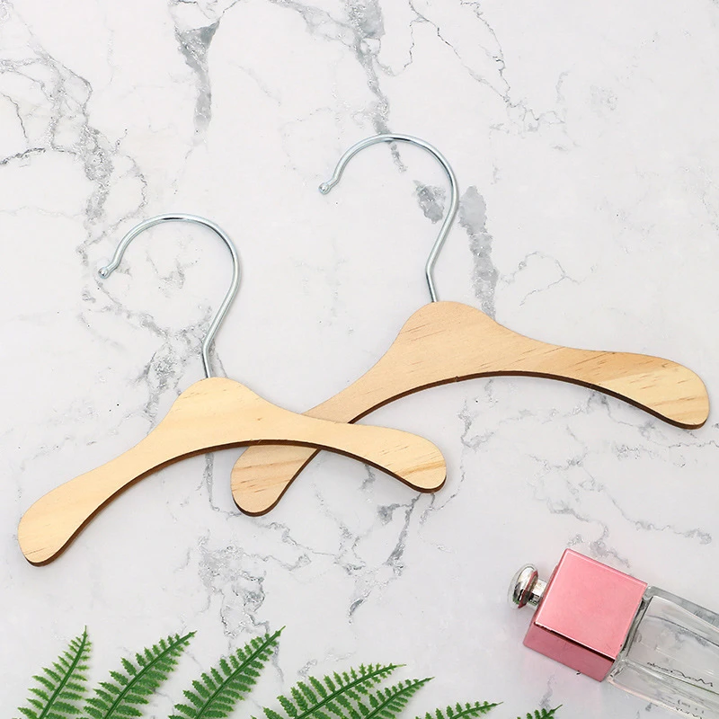 Pet Hanger Wooden Dog Cat Fashionable Cute Dog Wear Clothes  Pet Apparel Hangers Mini Dog Coat Trouser Hangers