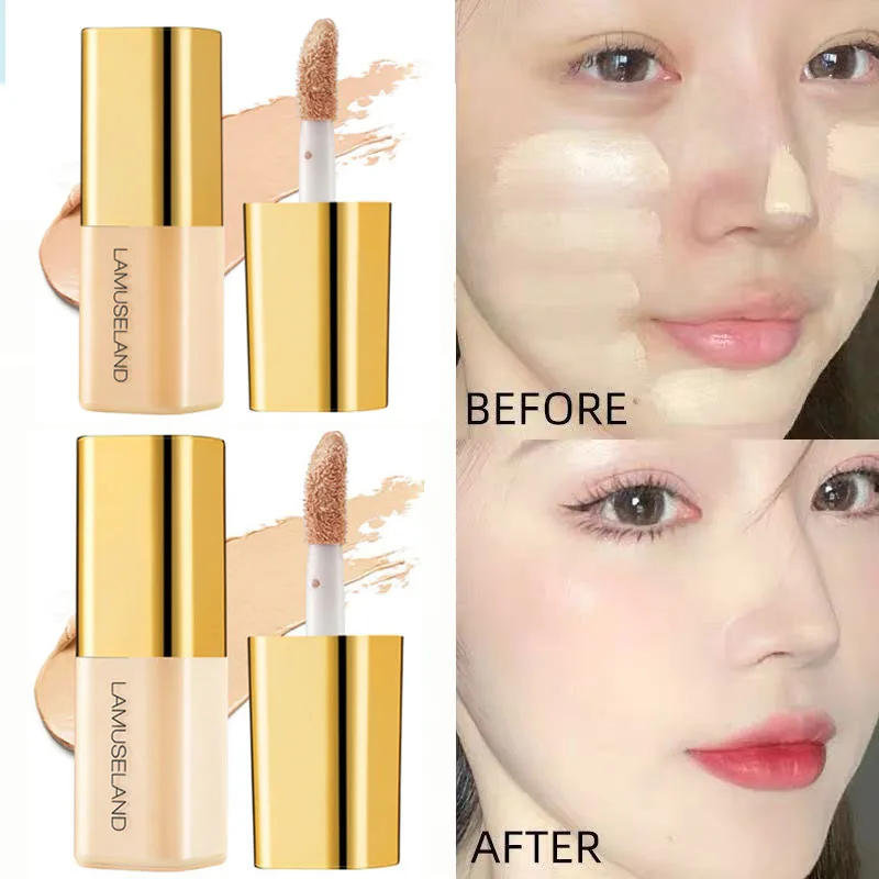 Matte Concealer Long Lasting Cover Dark Circles Acne Pores Liquid Concealer Oil Control Shading Whitening Face Makeup Cosmetics