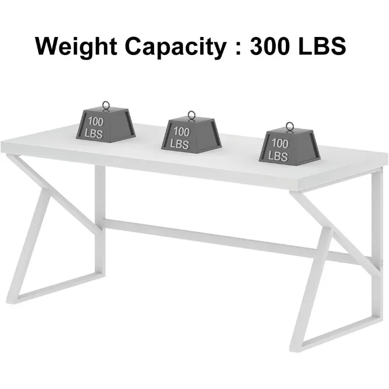 Moderner Home-Office-Computer tisch für Executive Writing Work Study Game, Schlafzimmer Wohnzimmer langer Student Computer tisch