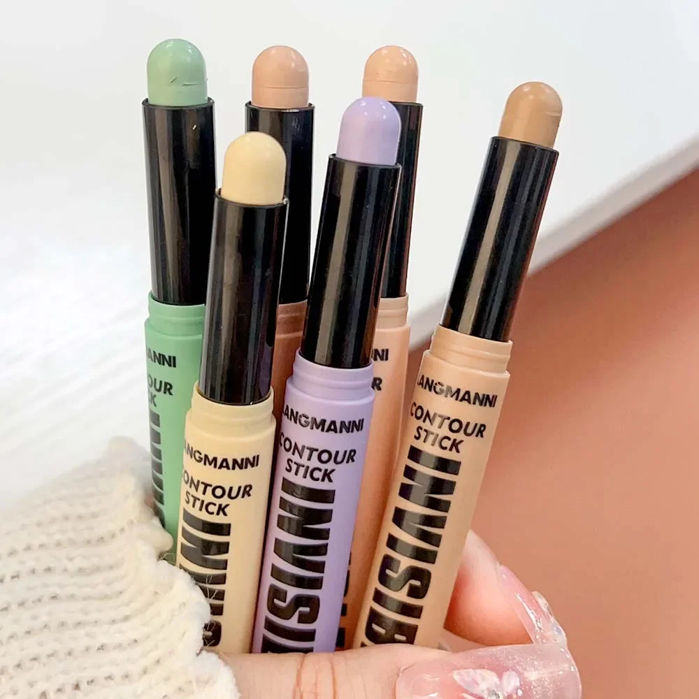 Dauerhafte Konturierung Concealer Stick vollständige Abdeckung Abdeckung dunkle Kreise Akne Poren modifizieren Hautton Concealer Foundation Pen Make-up