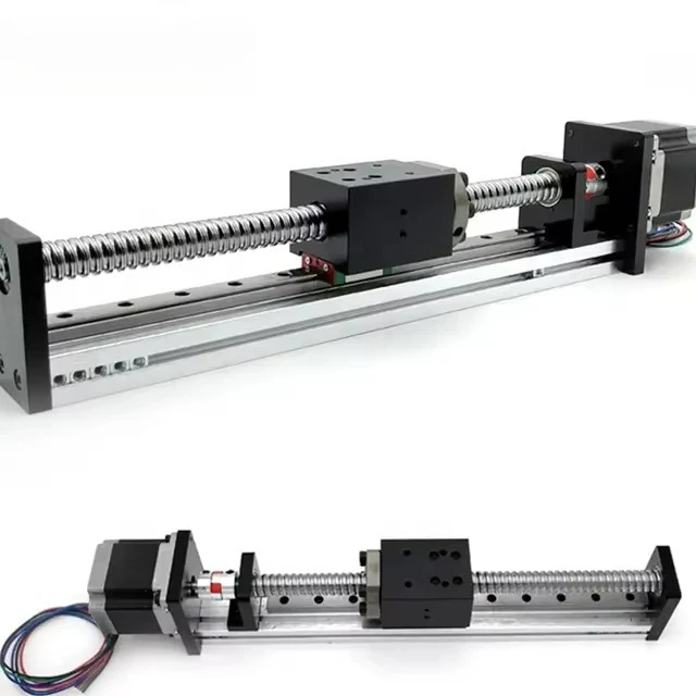 50~ 1000 mm stroke Linear motion guide numerical control Linear guide Linear screw Uniaxial robot arm with Nema 23 motor