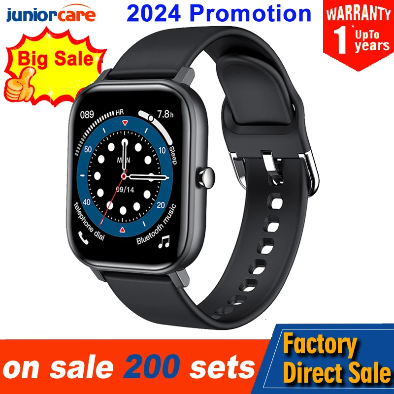 2024 Promotion L18 Smart Watch Men ECG Heart Rate Body Temperature Monitor IP68 Waterproof Sports Ultra Thin Smartwatch Men