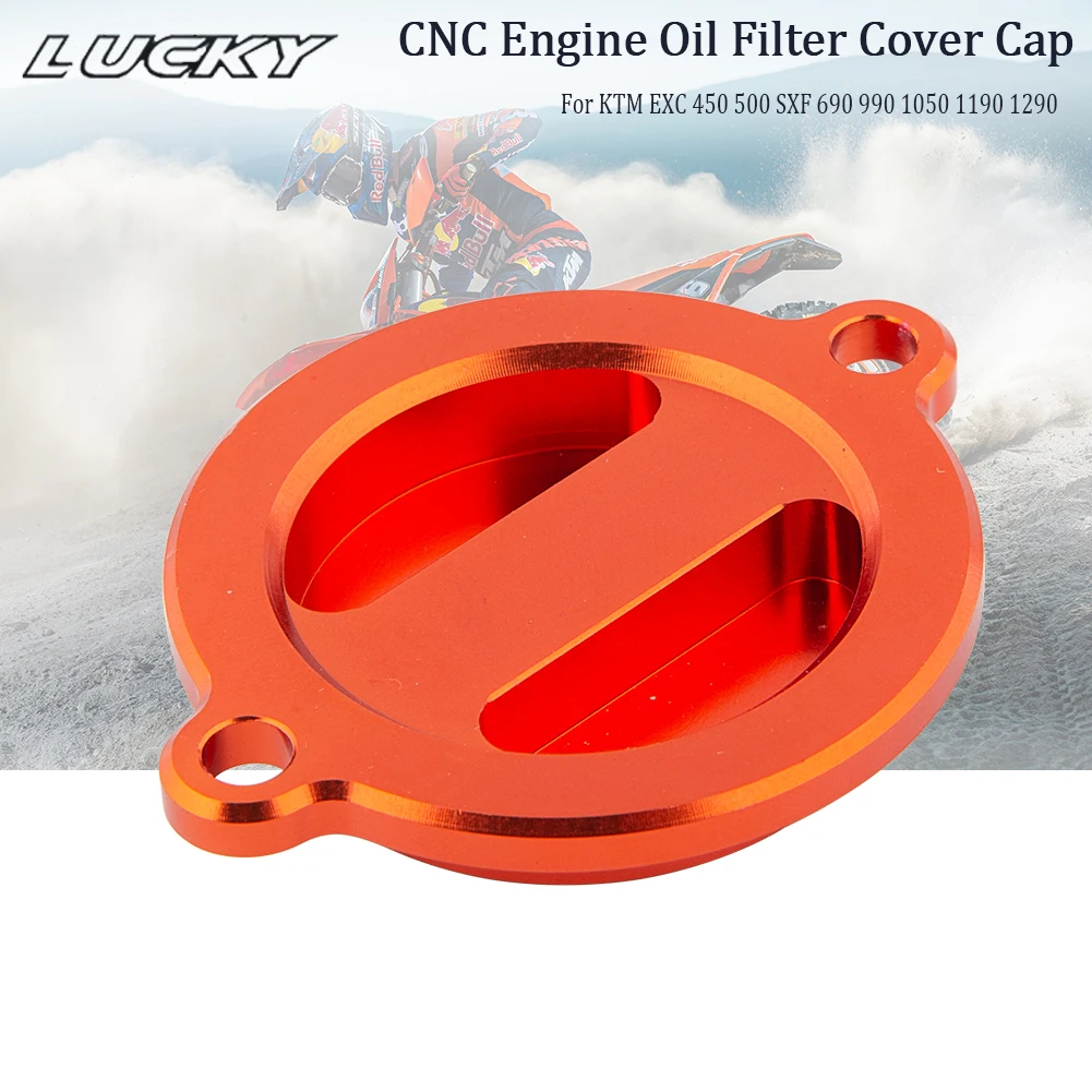 CNC Engine Oil Filter Cover Cap Engine Tank Covers Oil Cap For 690 ENDURO ENDUROR SM SMC SMCR SUPERMOTO Motorcycle Accessories