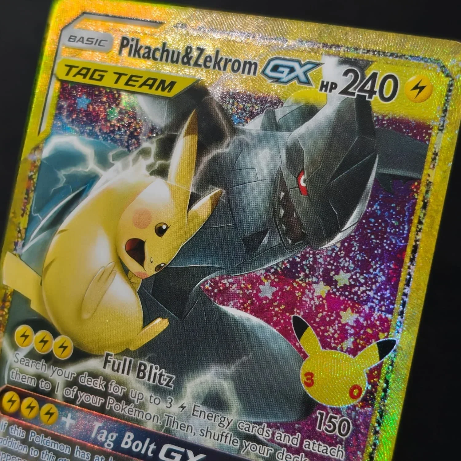 DIY Proxy Englisch 30Th 30C Charizard Zekrom Umbreon Espeon Mew Mewtwo Sylveon Gewöhnliche Anime-Spiel-Sammlungskarte Spielzeug – Detail 1