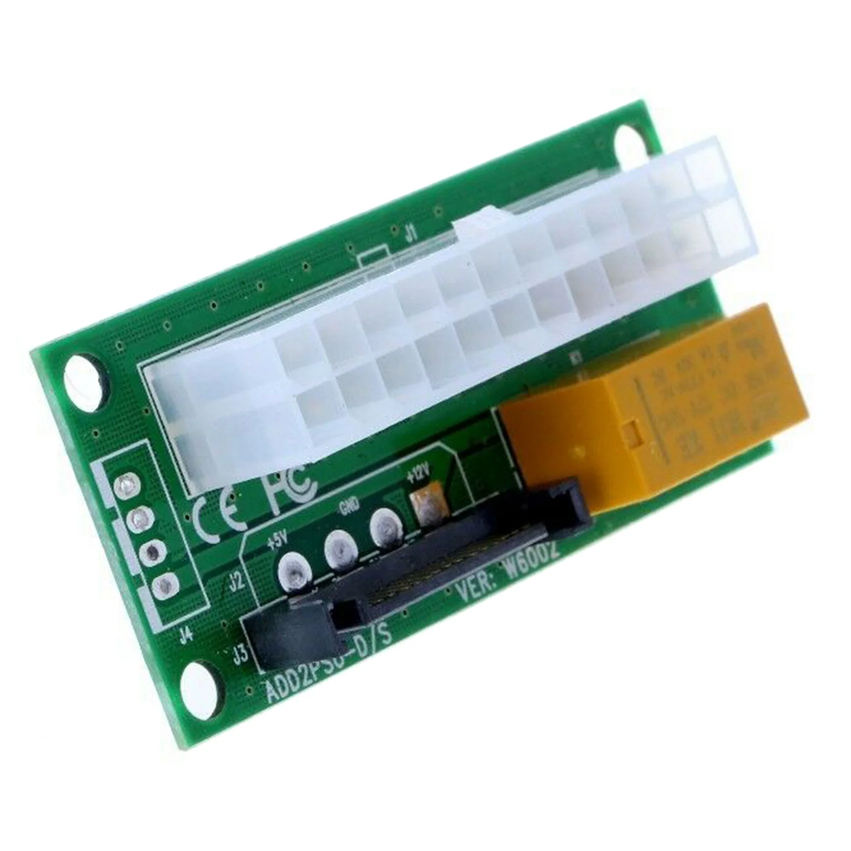 Hot Sale 2PCS Dual PSU Adapter ATX 24Pin to SATA Power Sync Starter Card ADD2PSU Riser Extender Adapter for BTC Miner Mining