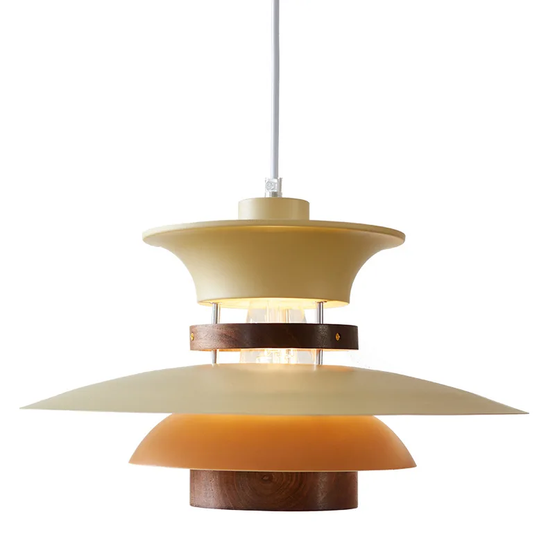 

bedside restaurant walnut flying saucer chandelier, cafe bar bed and breakfast lamp