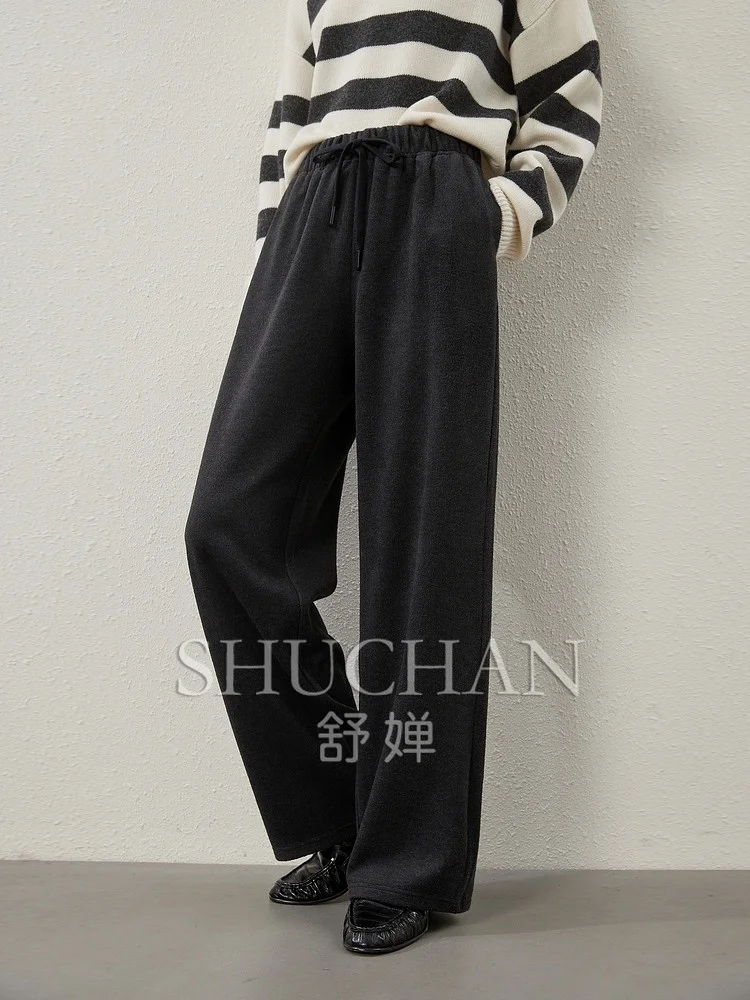 

Good Quality High Waist Casual Straight Pants 24 Autumn and Winter Thick Pantalones Mujer Verano Trousers Women