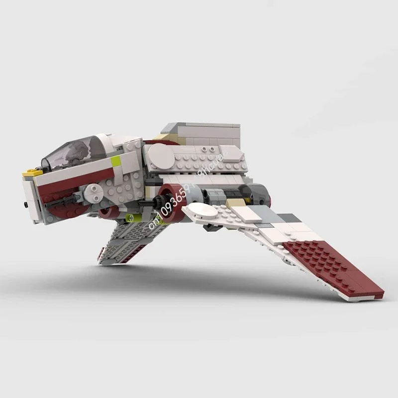 Star Battle Attack Shuttle A-Wing Republic Gunship Starfighter Model Moc Building Blocks Creative Assembly Toy Christmas Gifts - view 3