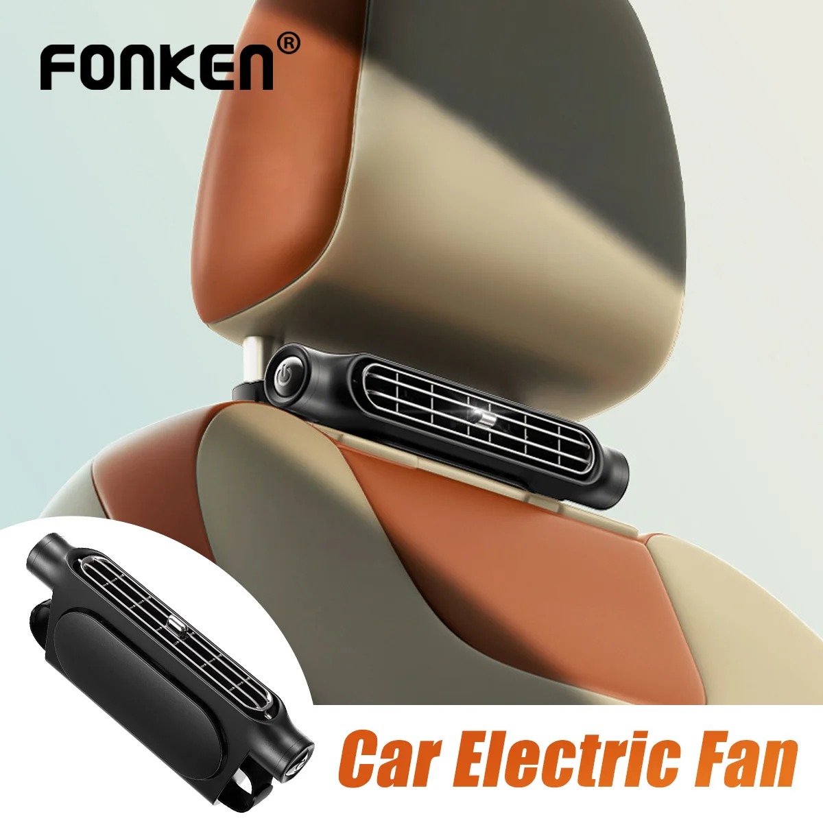 

Portable Car Seat Cooling Fan Car Rear Backrest Electric Fan USB Power Supply Fan Air Conditioner Car Interior Accessories