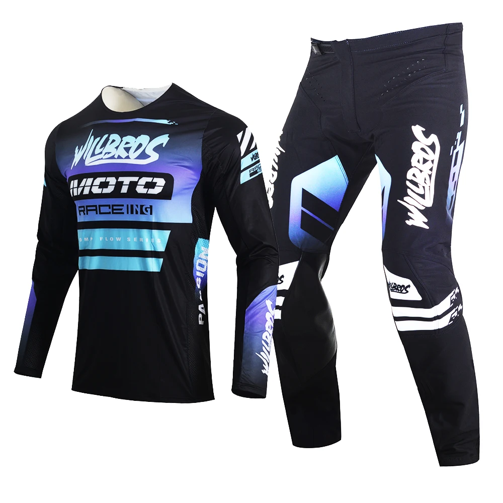 Willbros MX Jersey and Pants Combo Gear Set Motocross Dirt Bike Offroad Riding Enduro MTB Moto Suit For Adult view 4