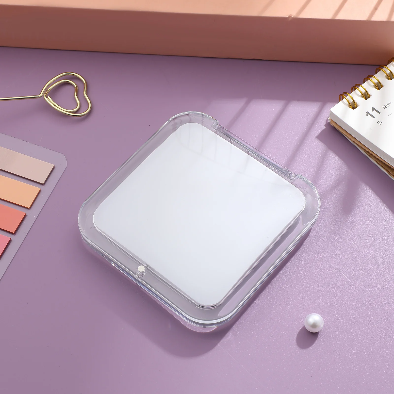 Folding Small Compact Mirror 15x Magnification Dual Side Portable Travel Makeup Pocket Mirror for Women Pocket Mirrors