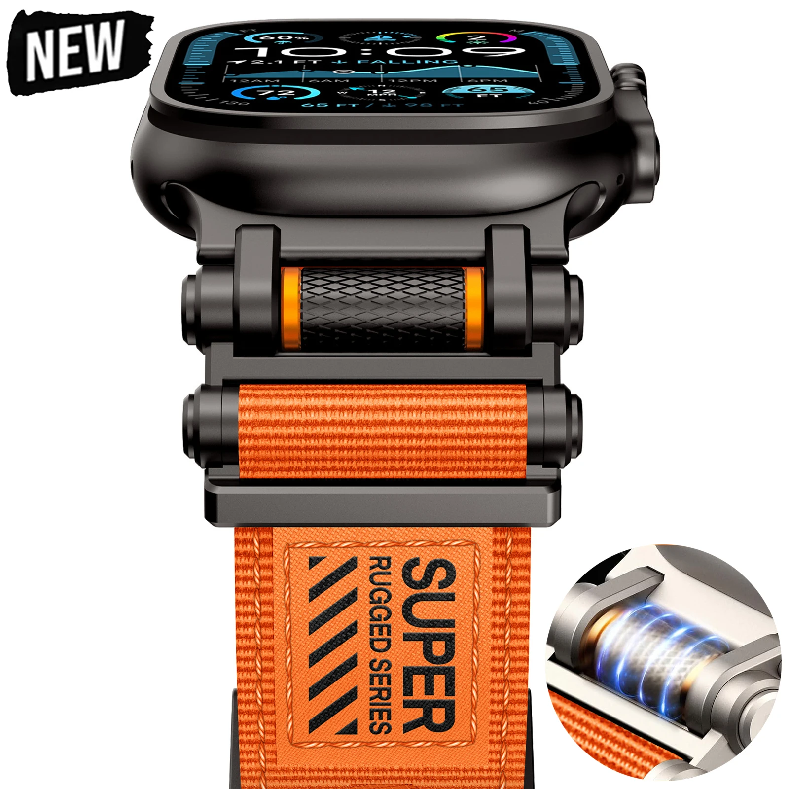 

Strap for Apple Watch Ultra 3 Band 49mm 44mm 45mm 42mm 46mm Nylon Loop Bracelet For IWatch Series 11 10 9 8 7 6 5 4 3 SE Correas