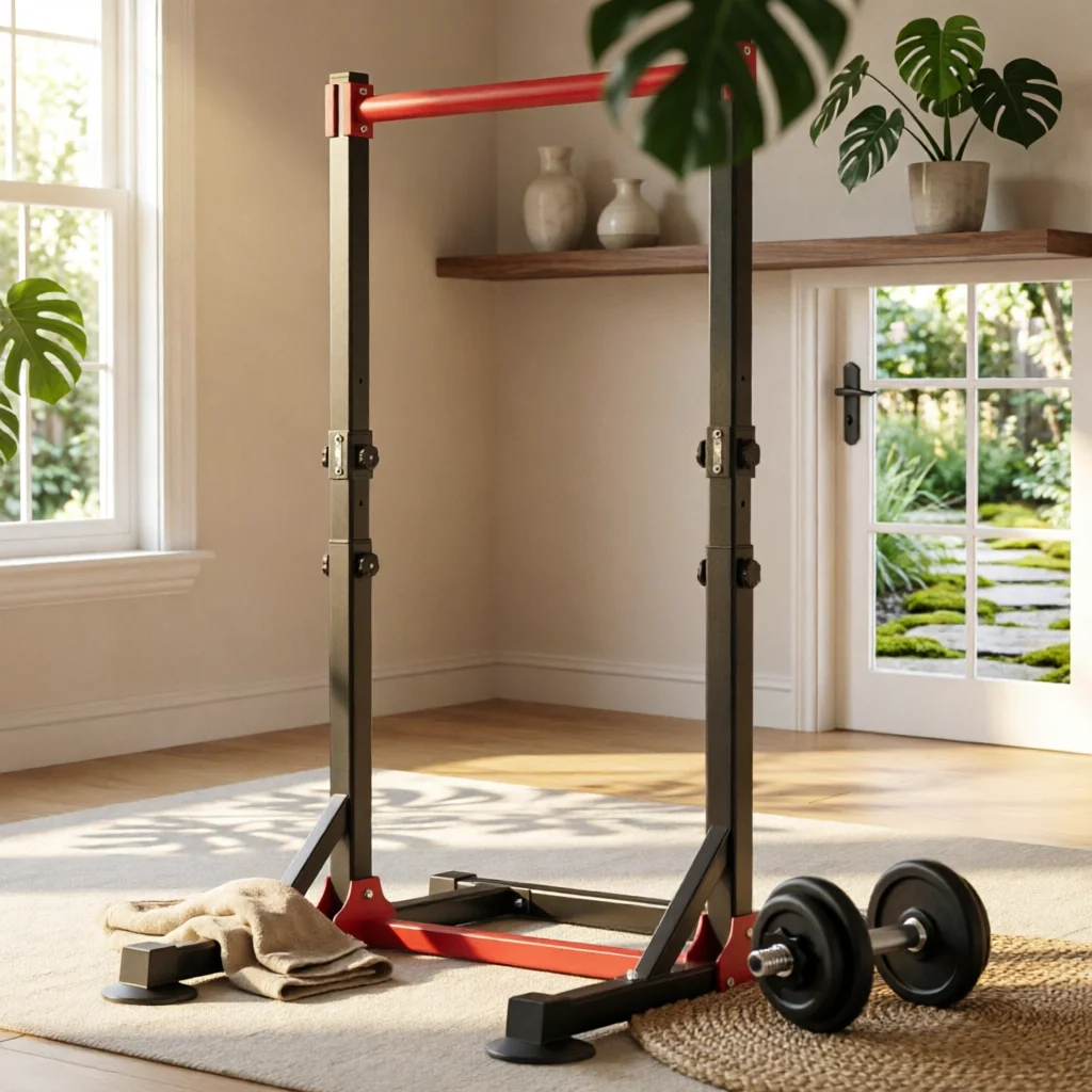 barre-de-traction-autoportante-stable-et-robuste-pour-entrainement-a-domicile