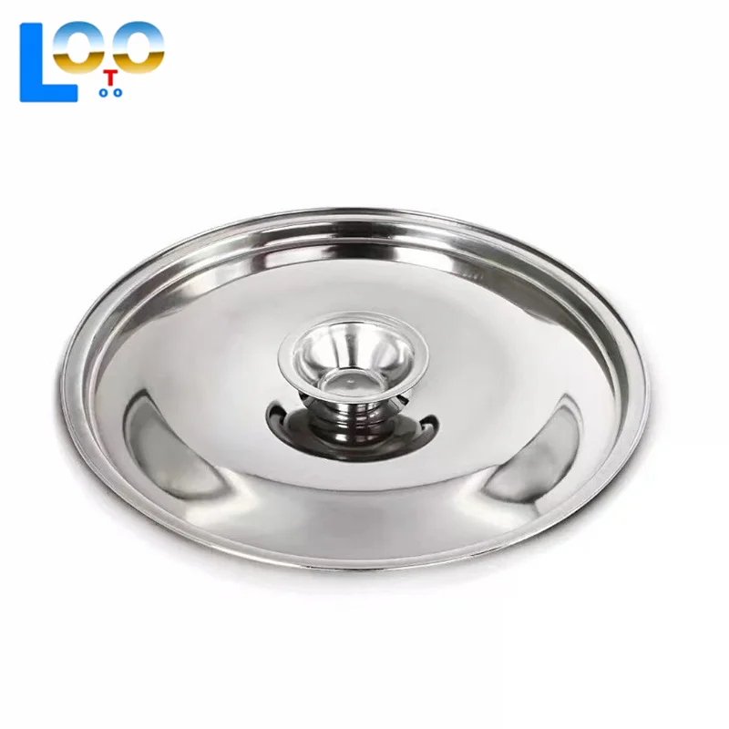 10-26 см круглая крышка для кастрюли, утолщенная крышка для кастрюли из нержавеющей стали, сменная крышка, универсальная кухонная крышка для еды, кухонные принадлежности