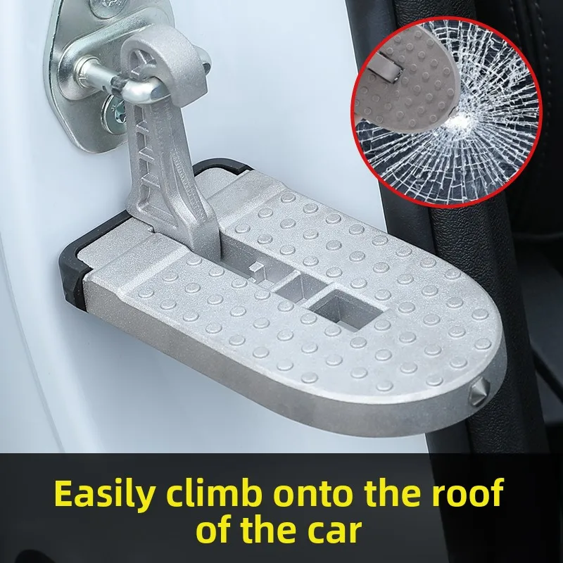 Foot pedal car universal type upper roof climbing pedal metal anti-skid trolley van multi-function climber ladder