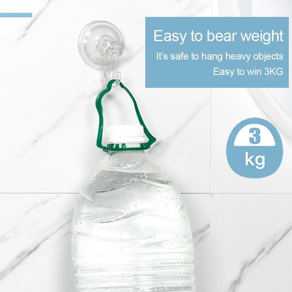 شفط كأس السنانير واضح قابلة لإعادة الاستخدام الثقيلة كوب شفاط المكنسة الكهربائية السنانير المطبخ الحمام السنانير ل منشفة جدار هوك تخزين حامل