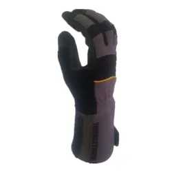 Heavy duty  featuring a safety cuff and non-slip reinforcement performance work glove(Large/X-Large,Grey)