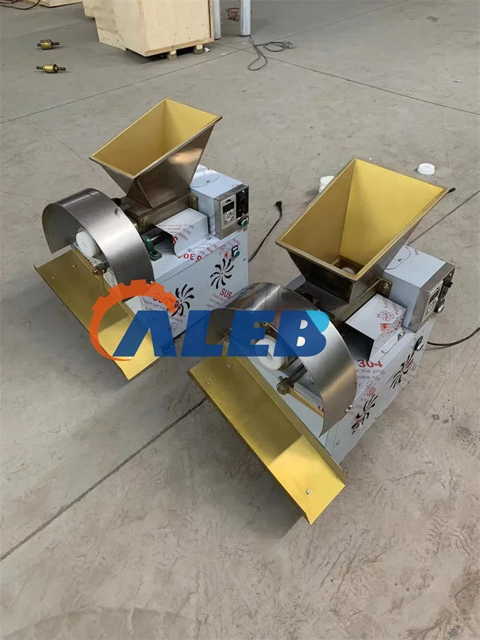 Dough Cutting Machine with air Compressor/ Bakery Use Dough Ball Dividing Machine/ Stainless Steel Large Capacity Dough Rounder