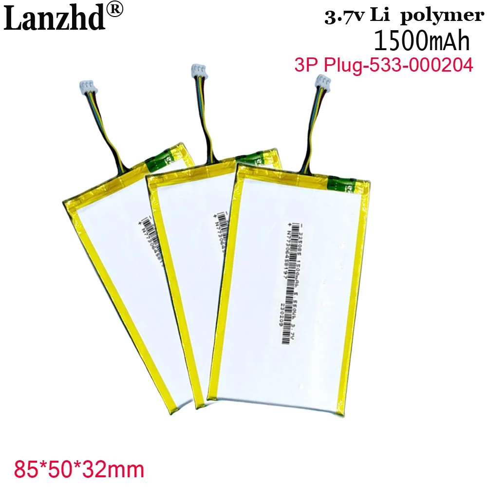 1-12 Uds. Logitech de polímero de litio de 3,7 V 325085   batería 533- 000204   Batería para teclado inalámbrico batería 1500mAh con enchufe 3P