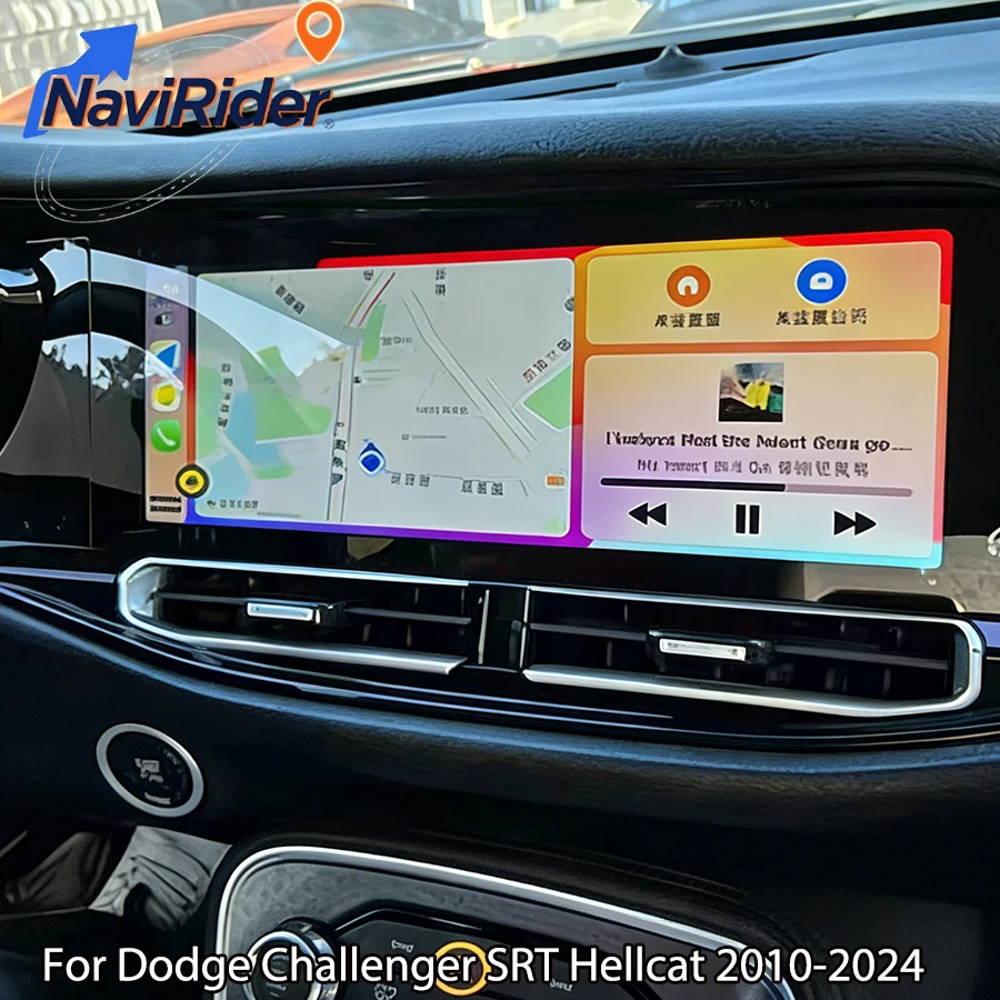 12.3'' Carplay For Dodge Challenger SRT Hellcat 2010-2024 Android Auto Radio Stereo Video Navigation Multimedia Player 4G WiFi