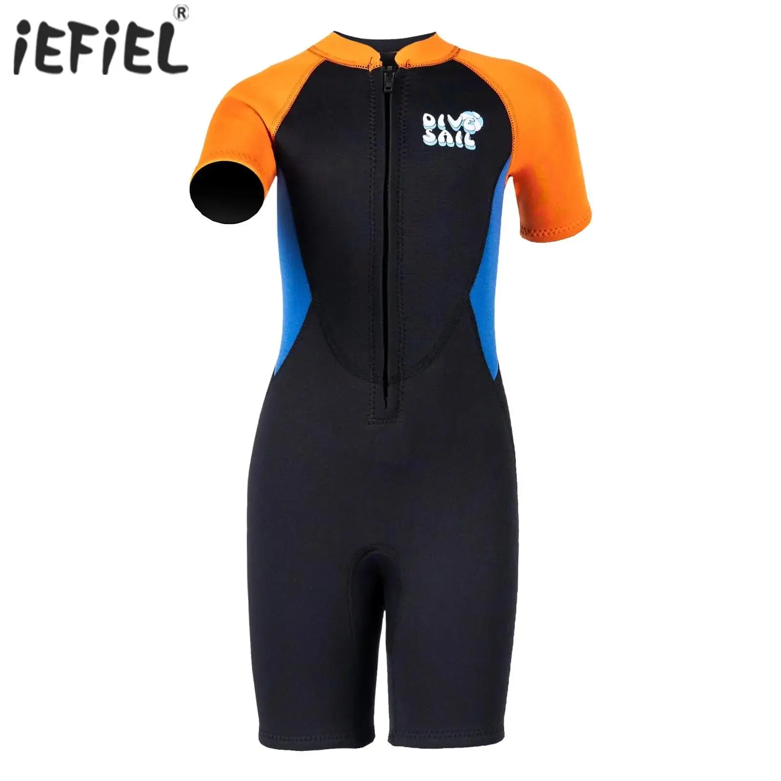 

Kid Boys Girls Swim Leotard 2.5mm Neoprene Thermal Thigh Length Jumpsuit Bodysuit Wetsuit for Swimming Surfing Diving Snorkeling