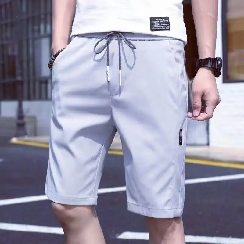 

Мужские шорты из ледяного шелка, ультратонкие, свободного кроя, быстросохнущие, спортивные, летние, комфортные, в стиле «гармония», для кондиционированных помещений...