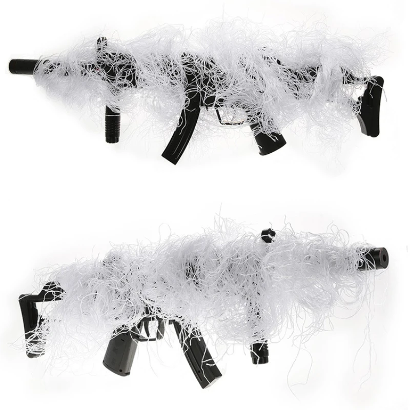 1PC 3D Jungle Desert Snow Camouflage Rifle Gun Cover Wrap Around Hunting Woodland Shooting Disguise Rope view 4