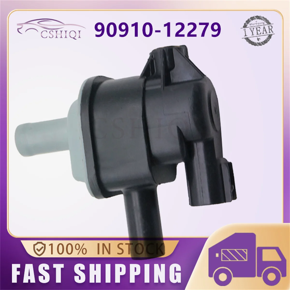 

90910-12279 Vapor Purge Vacuum Valve Solenoid 9091012279 136200-7110-A74F For Toyota Prius Avalon Camry Lexus ES300H 2013-2019