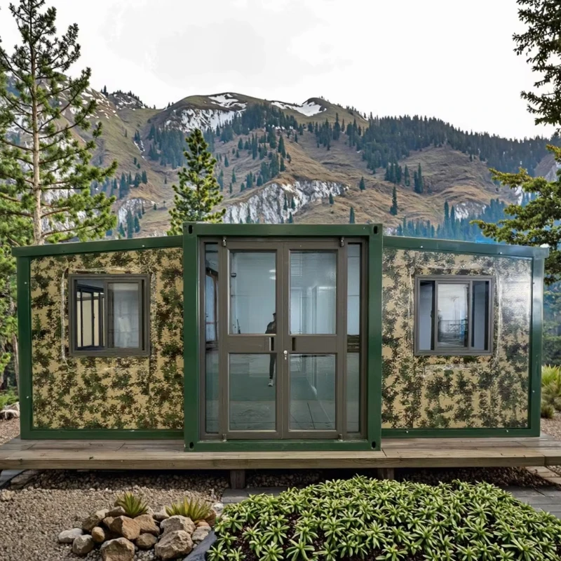 Custom 40ft 3 in 1 Folding Prefab Container House Luxury Family Residential Unit 3 Bedrooms Casa Contenedor