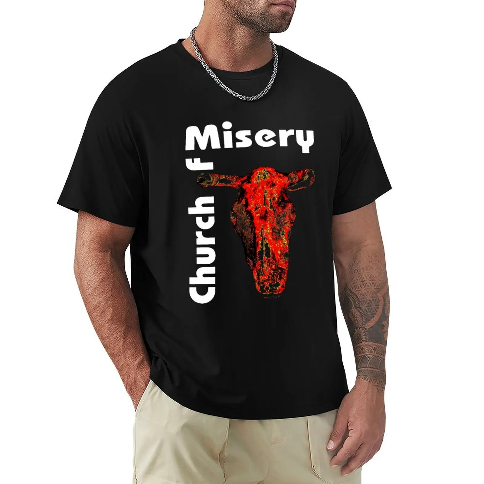 Church of Misery - Horns of Agony T-Shirt sports fans graphic t shirt vintage plus size clothes tee shirts for men