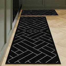 Kitchen Floor Mat Bedroom Living Room Long Bedside Area Rug Hallway Soft Washable Carpet Anti Slip Bathroom Entrance Doormat