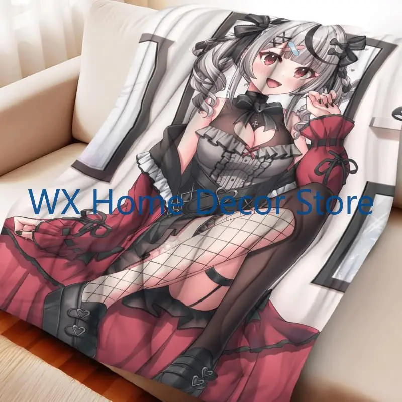 

Cute Anime Autumn and Winter Warm Flannel Blanket Printed Sofa Towel Napping Office Air Conditioning Room