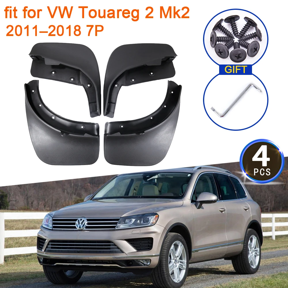 

for Volkswagen VW Touareg 2 Mk2 2011 2012 2013 2014 2015 2016 2017 2018 7P Mudguards Fender Flare Mud Flaps Guard Splash Fenders