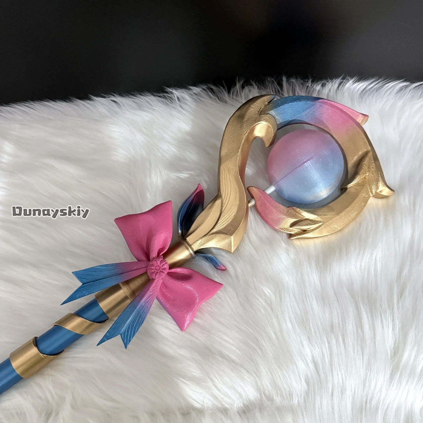 Honkai Star Rail Hyacine Cosplay Staff Weapon Prop Role-playing 100CM Handheld Staff Weapon Prop Halloween Party Props Accessory