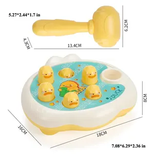 Montessori toy for learning baby, duck, frog, pork, educational puzzle, gift for child, boy, girl with hammer, 12-24 months 10 Main Sales toy Montessori - №10