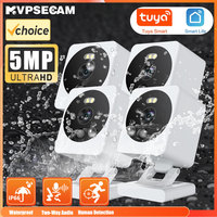 5MP Tuya Smart Life Home Mini WiFi IP Camera IndoorOutdoor Wireless Home Security CCTV Surveillance Block Camera IP67 Waterproof