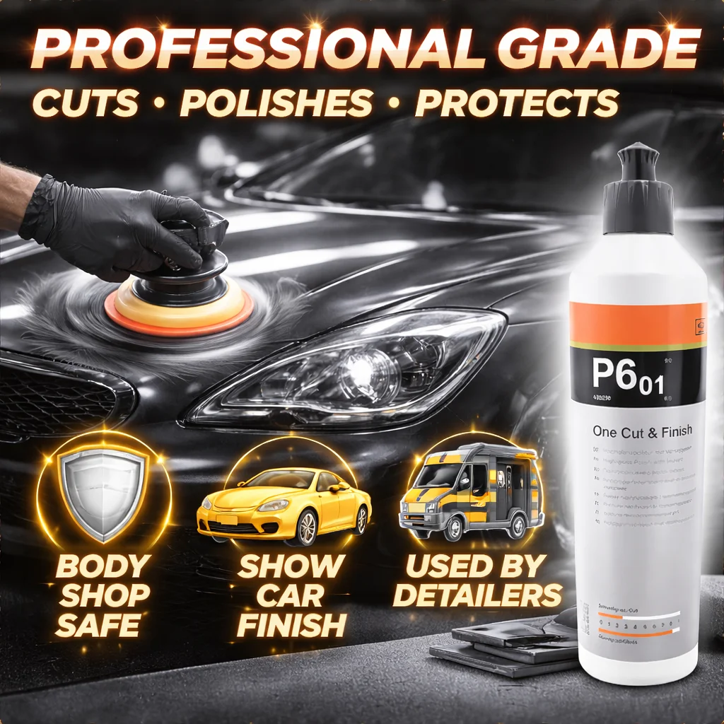 One Cut & Finish P6.01-Automotive One-Step Cut & Finish Polish – Fast Results, Showroom Gloss view 2