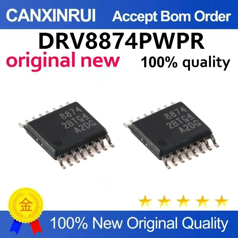 （5pcs-100pcs）New original DRV8874PWPR silk screen 8874 HTSSOP-16 motor driver chip IC