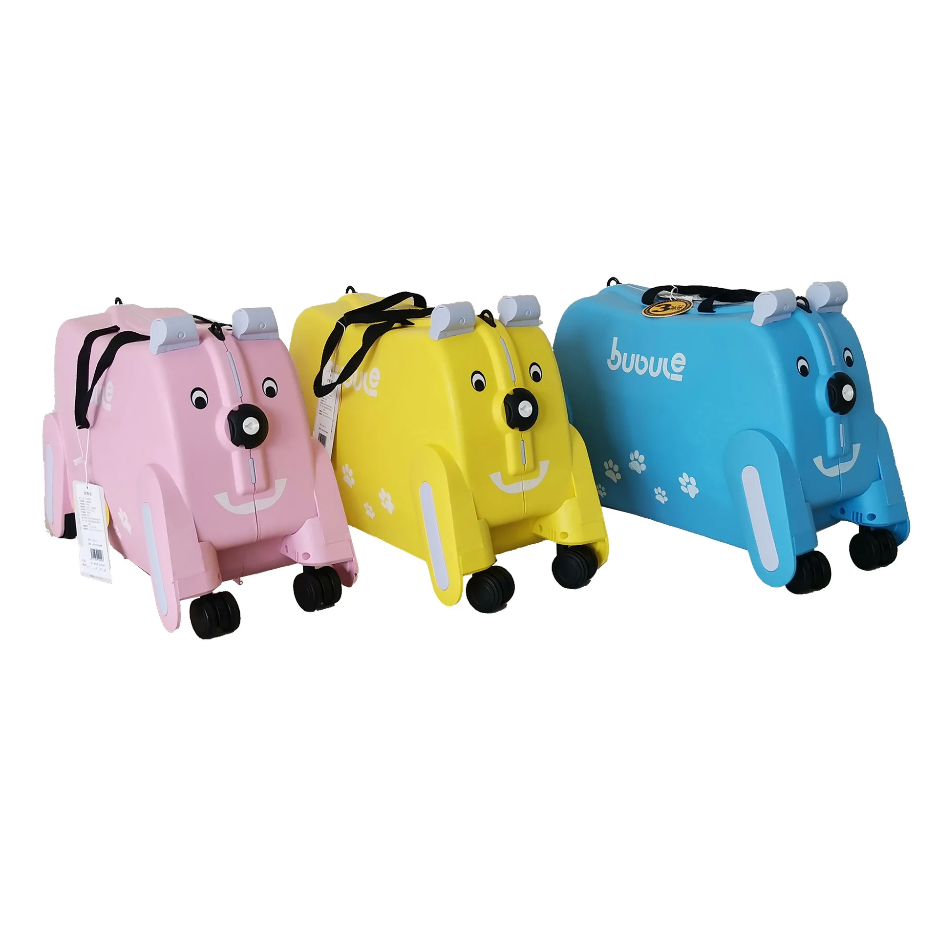 Children\'s Luggage Trolley Case Travel Case Riding and Sitting Cute Suitcases Case Travel Suitcases with Wheels Free Shipping