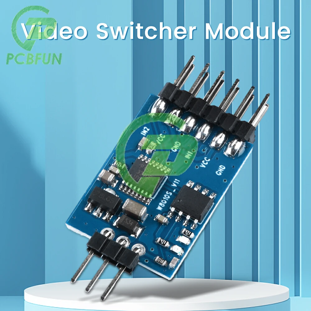 Módulo de comutação de vídeo de 3 canais Dispositivo de comutação de vídeo de 3 vias para câmera FPV Multicopter Drones 5.8G Receptor transmissor FPV