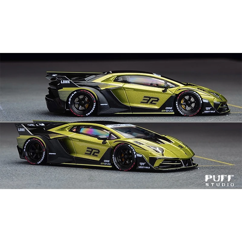Rodas Proporcionais PuffStudio_1/64 - Estilo de Modificação LD97-LD36-8.5/8.8mm - Acessórios para Modelos de Carros