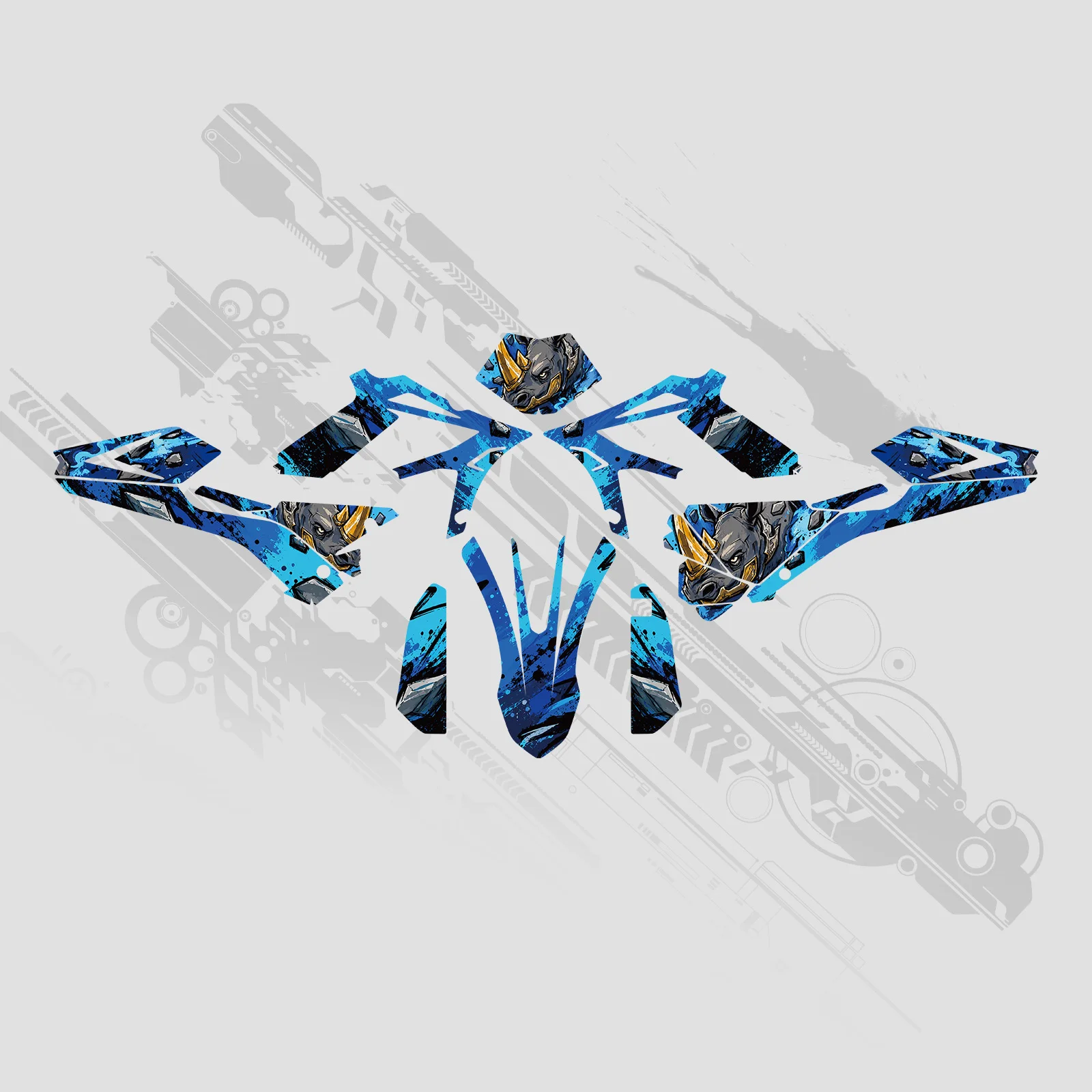 NICECNC Für Beta RR 300 RR 250 RR 350 RR 400 RR 450 2018-2019 Motocross Verkleidung Grafiken Hintergrund Aufkleber Sticker Anpassbar – Detail 6