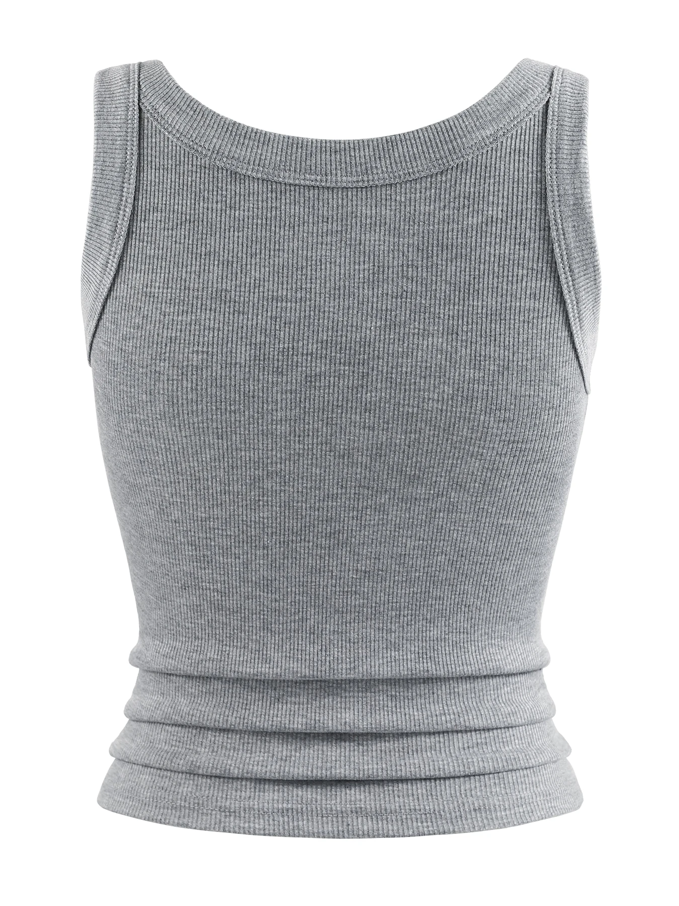 Delicious Cherries Printed Singlet Summer Y2K Women Ribbed Knit Vest Korean O-Neck Soft Cotton Tank Tops Sporty Slim Sleeveless